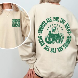 Sundays are for the Birds Sweatshirt, Eagle Sweatshirt, Game Day Shirt, Retro Eagle Cartoon, Vintage Eagle, Gift for Philly Fan