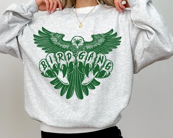 Bird Gang Crewneck, Eagle Sweatshirt, Philadelphia shirt, Gift for Philly Fan, Philadelphia Sports Fan