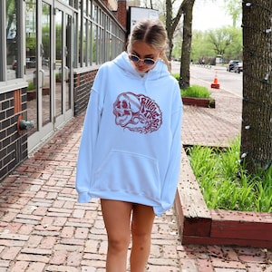 Philadelphia Hoodie, Powder Blue and Maroon, Retro Philly, Philadelphia Fan Gift, Gift for Philly Fan, Ring the Bell