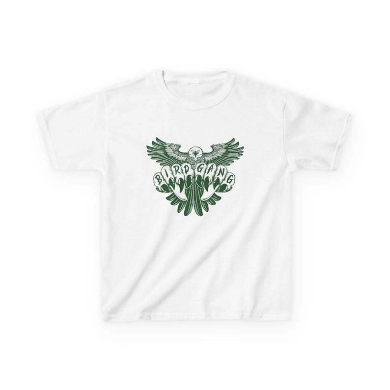 Birdgang Eagle Cropped Tee, Philly Fan Shirt zdjęcie 2