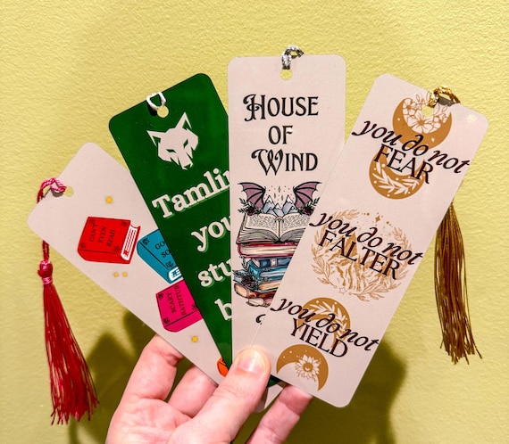 ACOTAR Bookmarks / a court of thorns and roses book mark / handmade aluminum bookmark / bookshelf decor cute bookish SJM