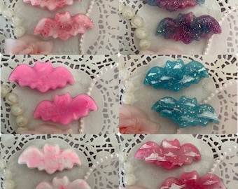 Pair of Bat Hair Clips [multiple styles available]