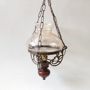 Oil lamp outlet style ceiling light