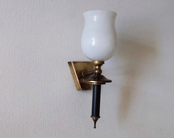 Wall sconce torch style, vintage french, home decor.