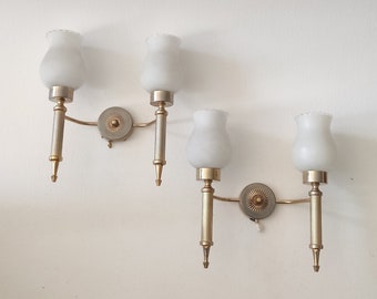 Wall sconces torch style, vintage french, retro lighting