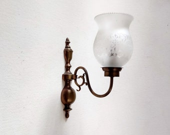 Vintage dutch sconce, wall light, home decor.