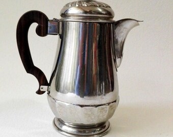 Service à thé/café cinq pièces en métal argenté vintage par
