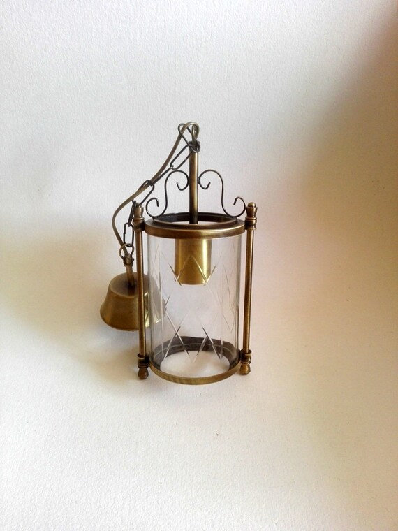 Brass Lantern French Style Vintage Chic Vintage Lighting Hall
