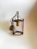 Brass lantern french style, vintage chic, vintage lighting, hall light, vintage lantern, pendant light, vintage brass lighting, home decor 