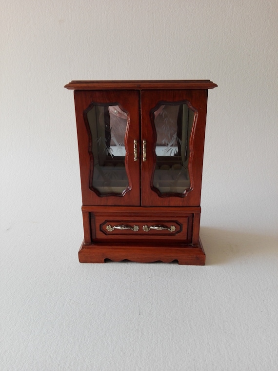 Wardrobe Style Jewelry Box French Vintage Earrings Box Necklace