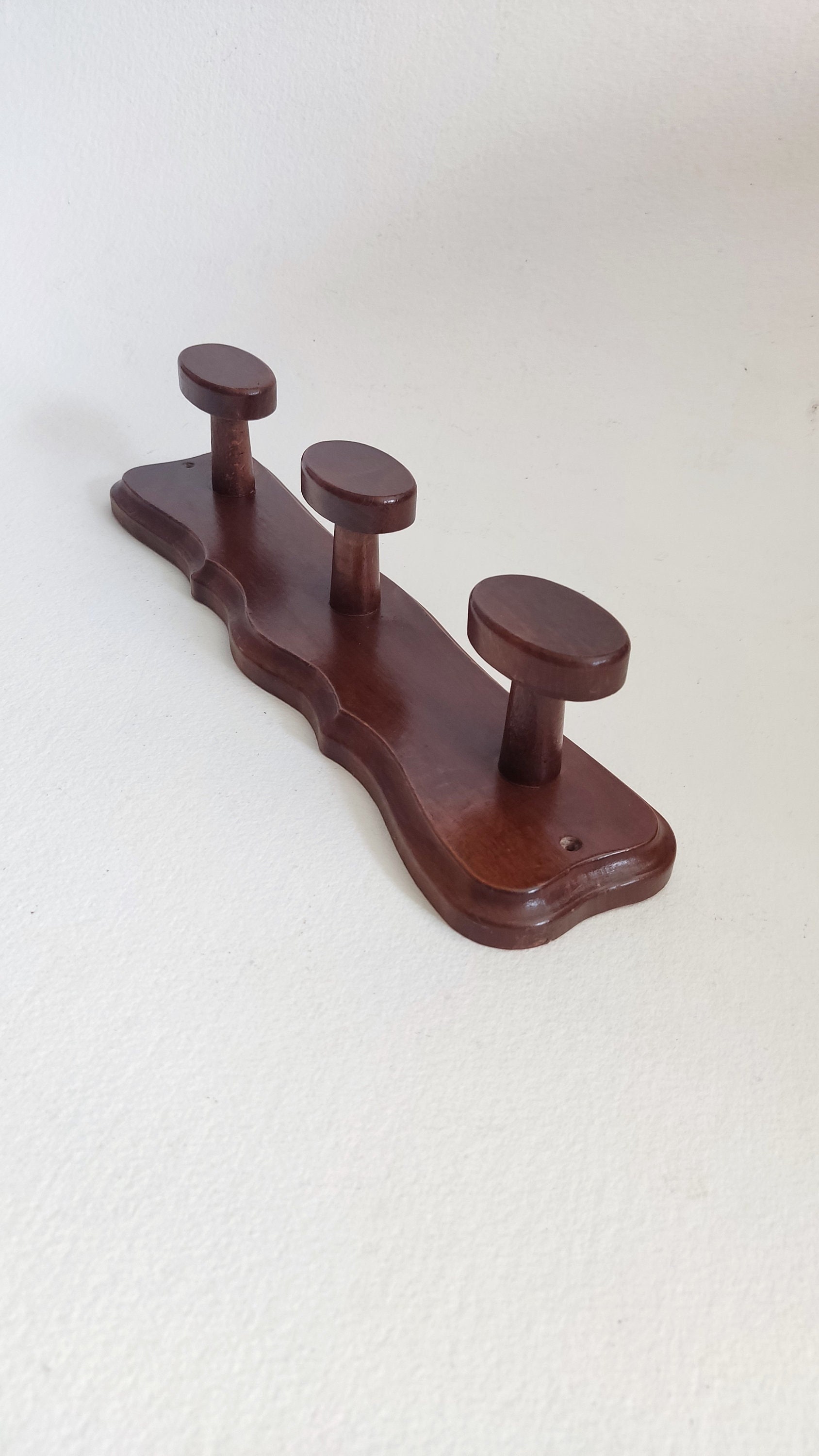 Porte Manteaux Bois Tourné, Français Vintage, Cintre Mural, Déco Murale Entrée, Maison Crochet en Po