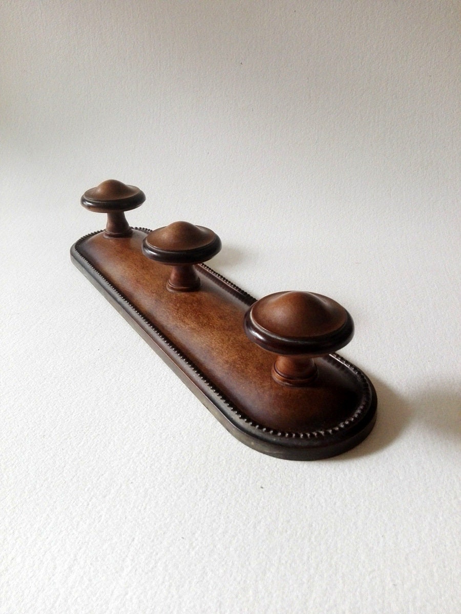 Portemanteau Vintage Français, Patères Bois Tourné, Porte Chapeaux Mural, Crochet Mural en Bois, Por