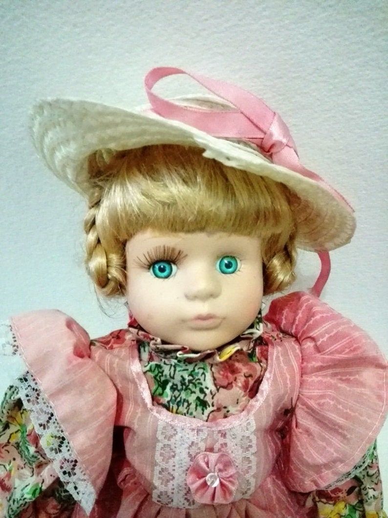 French Porcelain Blonde doll handmade Vintage French doll Etsy