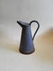 Zinc galvanised pitcher with lid, French Cottage Decor, gardening gift, blue pitcher, Farmhouse Kitchen, galvanised water jug, water can 