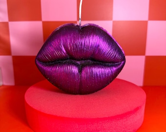 Flaming Lips Candle | Lip Shaped Candle | Homemade | Home Decor