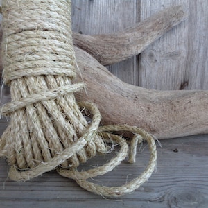 10 metri di corda in sisal naturale spessore ~5 mm per progetti fai da te, decorazioni per la casa, decorazioni nautiche; Corda ruvida ecologica
