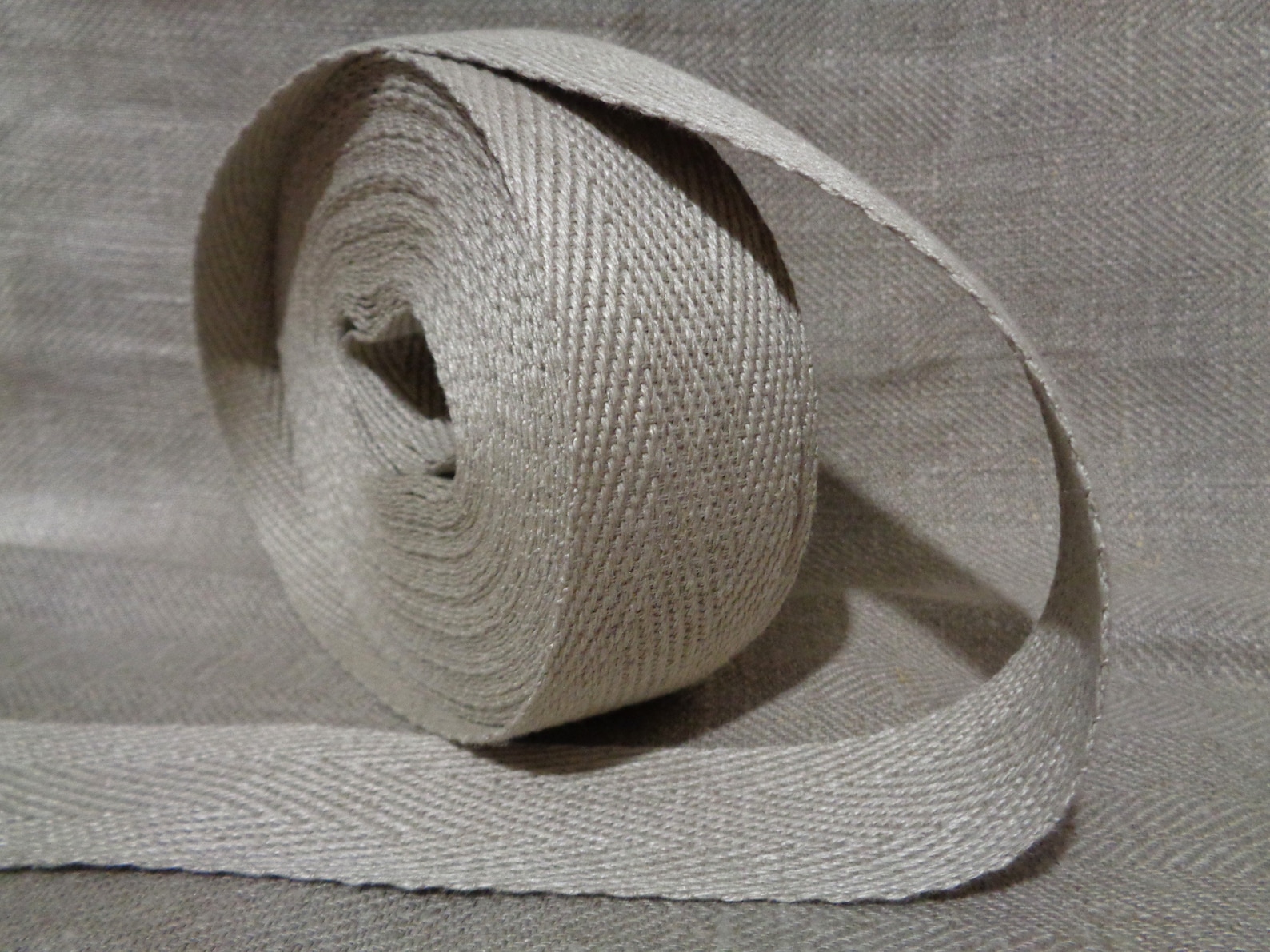 Pure Linen Tape by Yard Twill Tape / Herringbone Weave Etsy