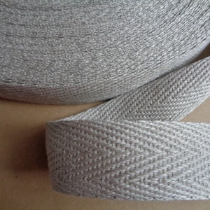 5 Meter reines Leinenband, Breite 3 cm