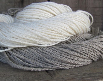 20 Yards Pure Linen Twine; Milk White / Ecru Gray Linen String thickness ~2mm for Macrame, Accessories, DIY Projects, Packaging, Tag Hangers