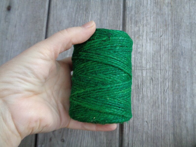 Vivid Green Jute Rope Roll 100m Spool of Dyed Jute Twine Etsy