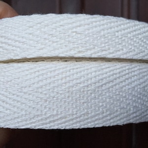 gebrochenes WEISS Leinen Flachsband Fischgrät Meterware, B 20mm, 30mm