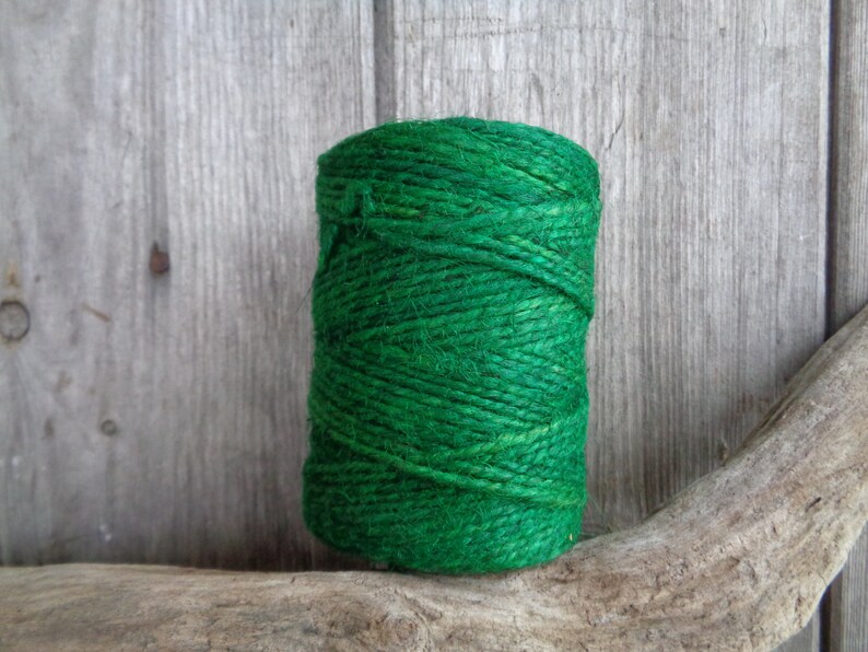 Vivid Green Jute Rope Roll 100m Spool of Dyed Jute Twine Etsy
