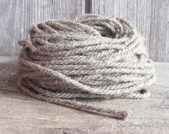 10 Meter Naturleinen Rauhleinen Zwirn, dicke 5 mm