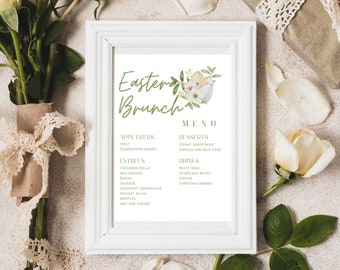 Easter Brunch Menu