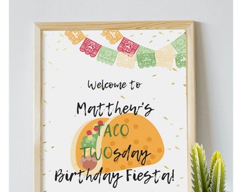 Taco TWOsday Welcome Sign - Digital Download Only