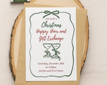 Happy Hour and Gift Exchange Invite