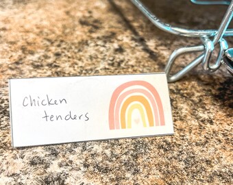 Boho Rainbow Food Tags