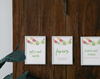 Taco TWOsday Signs; Sweets and Treats, Favors, Cards and Gifts - Digital Download Only