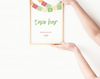 Taco Twosday, Taco Bar Sign - Digital Download Only
