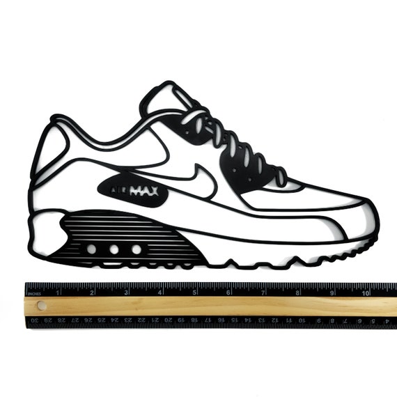 NIke Air Max 90 Silhouette Wall Art 3D printed Sneaker Head Gift for Him Etsy
