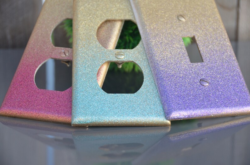 Glitter Outlet Covers / Light Switch Covers / Light Switch Etsy