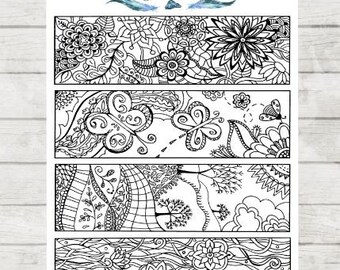 Zentangle Colouring Sidebars