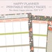 HAPPY PLANNER PRINTABLE Weekly Planner Refills / Inserts - 7 X 9.25 ...