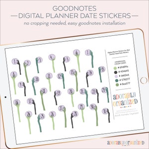 GOODNOTES DATE STICKERS | Halloween | Zombie | Digital Planner Date Stickers | iPad | Numbers | DigiBujo | Bullet Journal | Instant Download