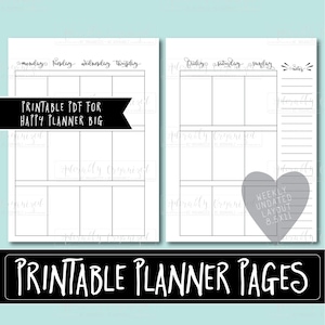 Happy Planner PRINTABLE Weekly Planner Refills / Inserts - PDF 8.5 x 11 | Monday Start | Create 365 | Me & My Big Ideas | mambi | Undated