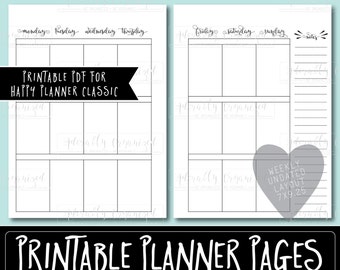 Happy Planner PRINTABLE Weekly Planner Refills / Inserts - 7 X 9.25 ...
