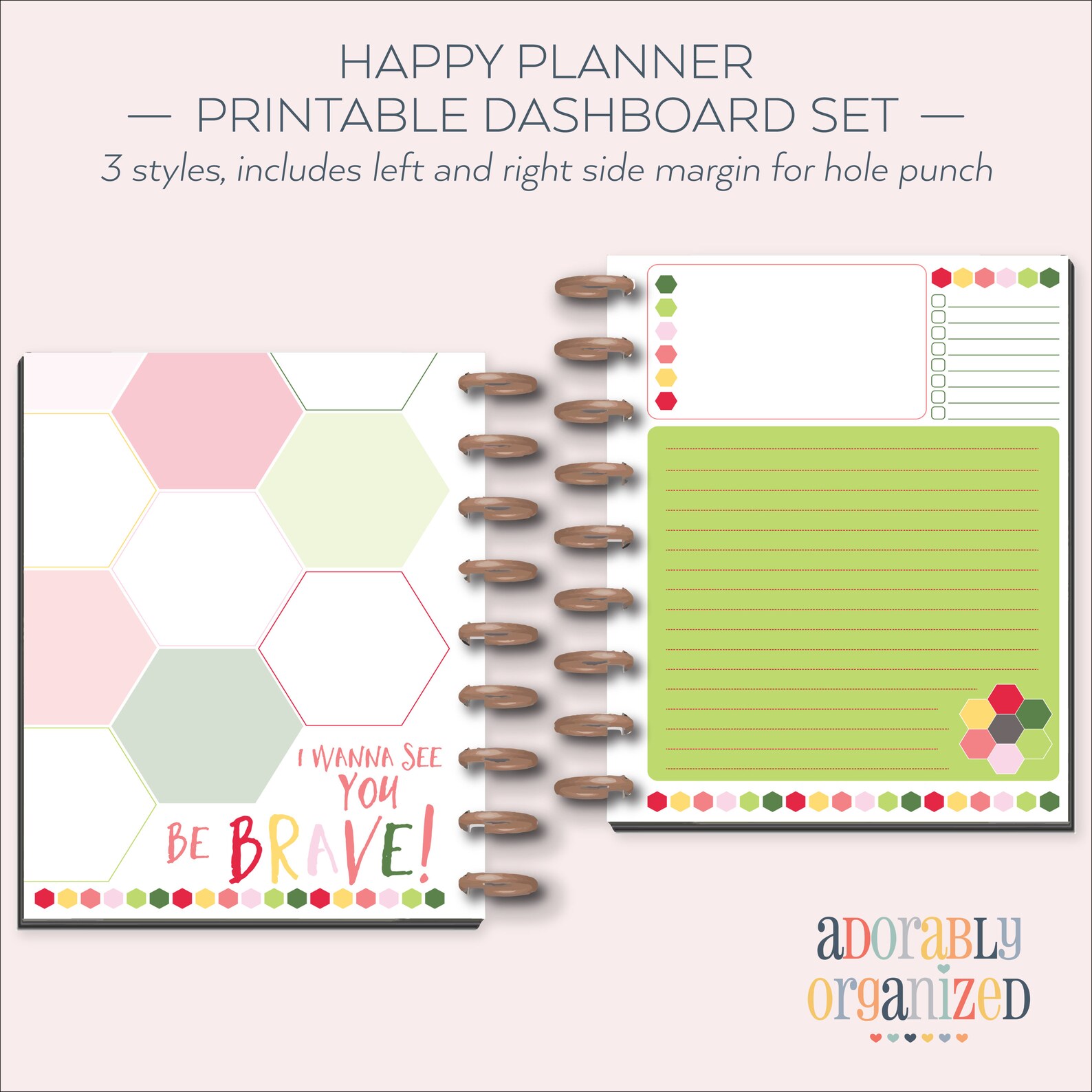 Happy Planner PRINTABLE Filler Pages Planner Refills / Inserts 7 X 9.25