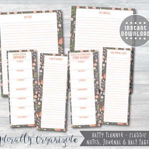 HAPPY PLANNER PRINTABLE Planner Bundle / Inserts - 7 X 9.25 | Fall ...