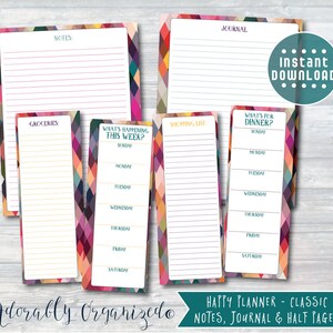 HAPPY PLANNER PRINTABLE Planner Bundle / Inserts - 7 X 9.25 | Geo ...