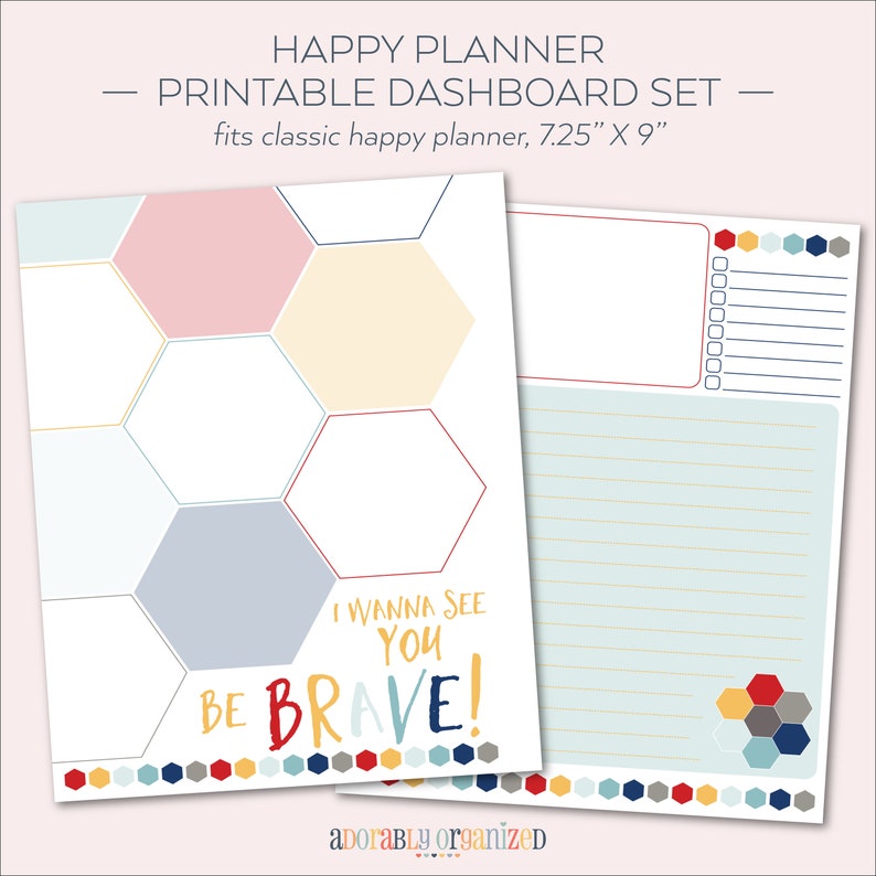Happy Planner PRINTABLE Filler Pages Planner Refills Etsy