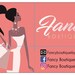 100 FANCY BOUTIQUE By J Customized Tags with 100 Clear plastic loops - Prepayment-