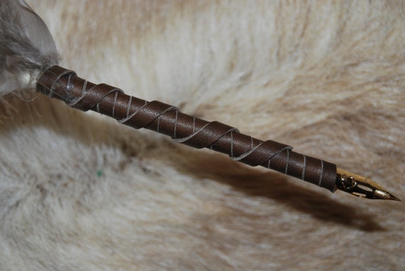 Stylo Plumepen Naturelle Décriture Et De Dessin Avec Bec Pour écriture Et Dessin Pièce Unique 37cms