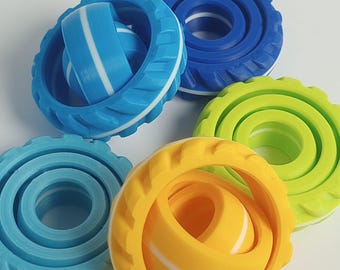 5 Mini Fidget Spinners: Quiet Sensory Toys for Focus | 1.5" Diameter | Joy Through Color