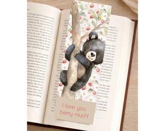 I Love You Berry Much | Spring Bookmark | 2" x 6" Laminated