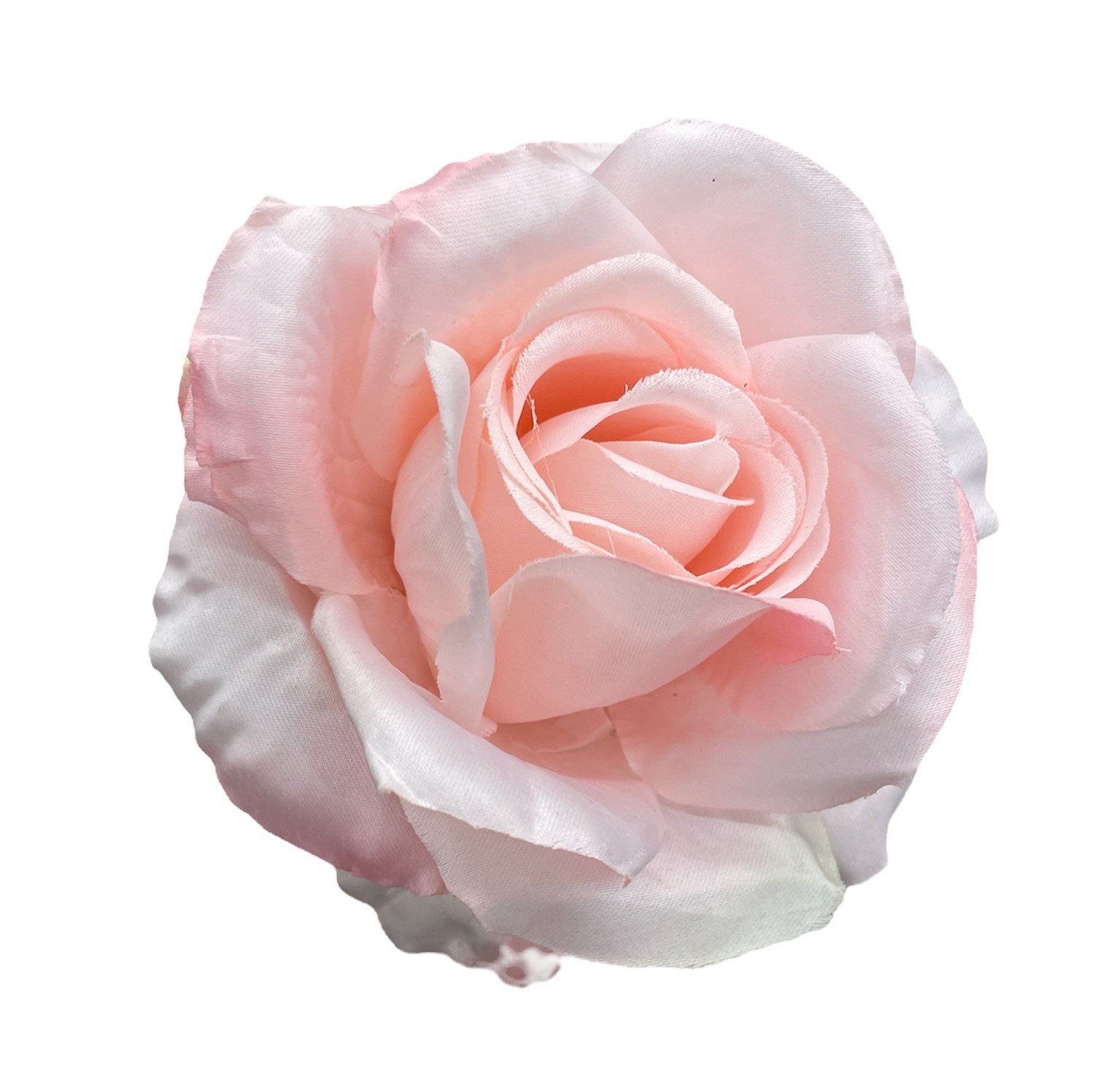 Large Light Pink Rose Hair Flower Clip - Etsy