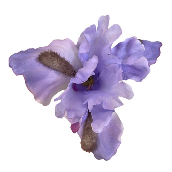 Light Purple Iris Hair Flower Clip